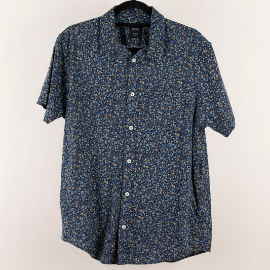 Camisa estampada azul marino (M) RVCA
