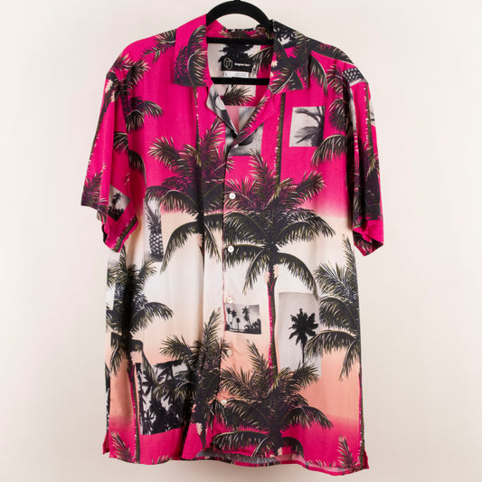 Camisa hawaiana rosa (L) Original Use
