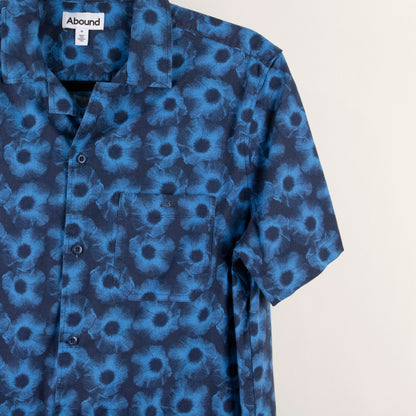 Camisa estampada azul (M) Abound