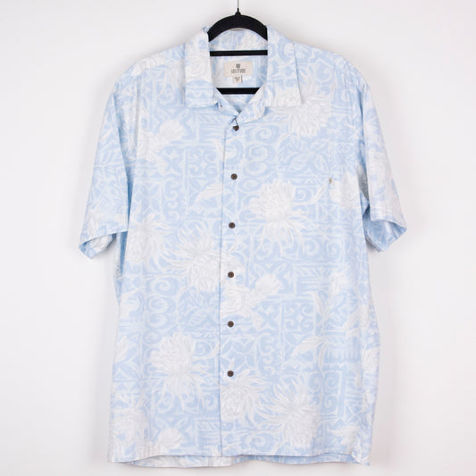 Camisa hawaiana azul (L) Solitude
