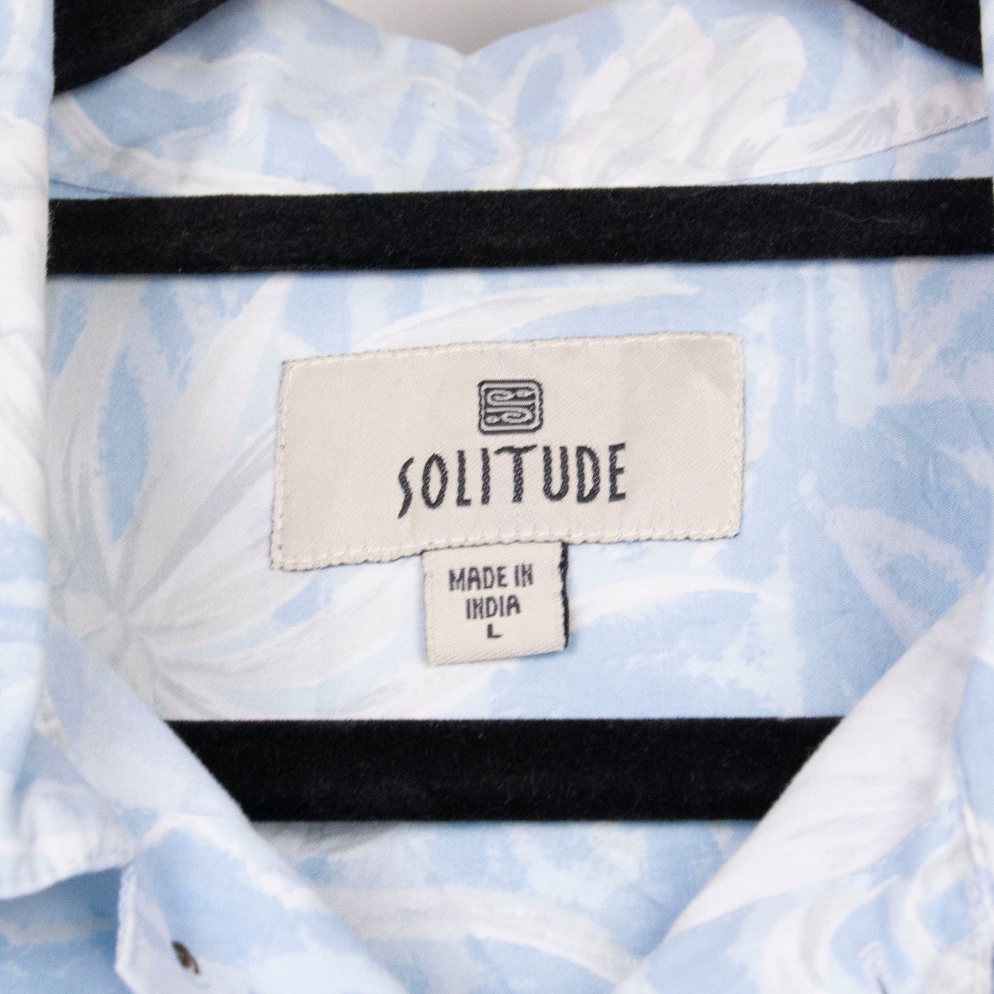 Camisa hawaiana azul (L) Solitude