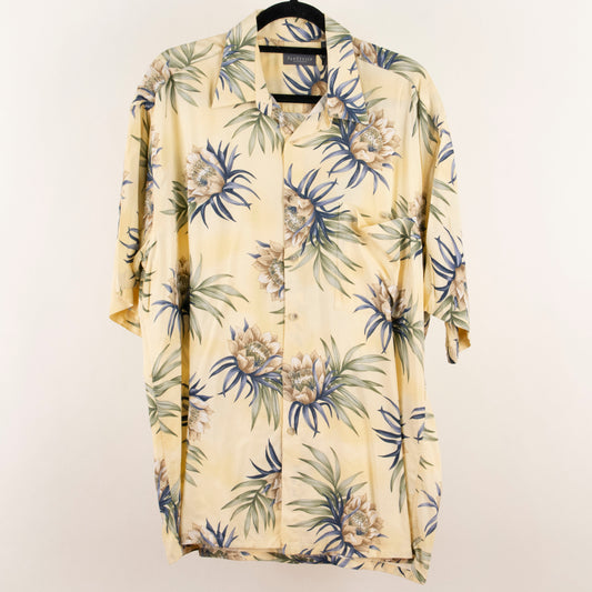 Camisa hawaiana amarillo (L) VANHAUSEN