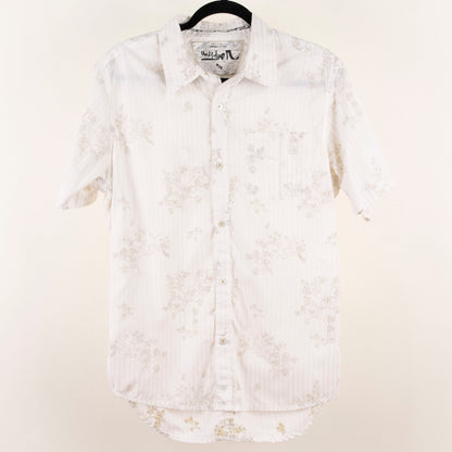 Camisa estampada blanco (M)