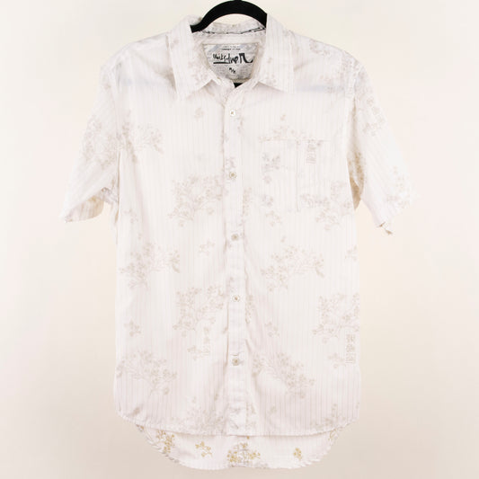 Camisa estampada blanco (M)