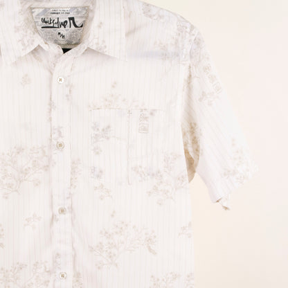 Camisa estampada blanco (M)
