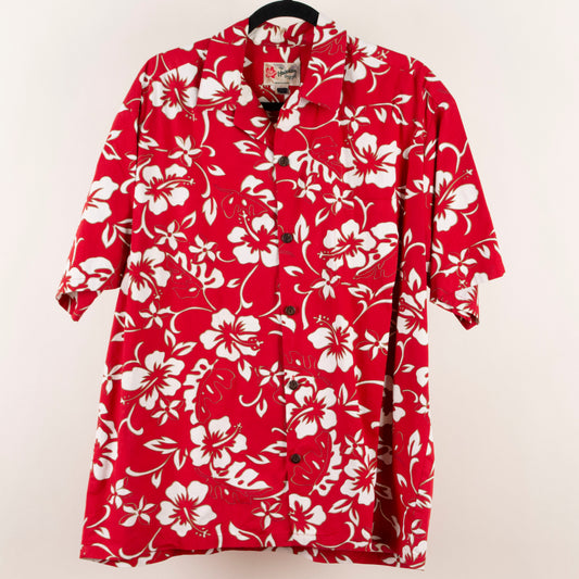 Camisa hawaiana rojo (XL) The Hawaiian Original
