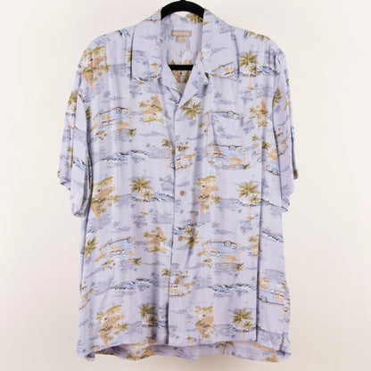 Camisa hawaiana azul (L) George