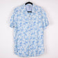 Camisa hawaiana azul (L) Izod