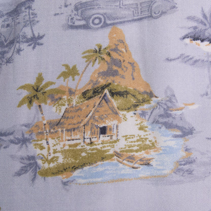 Camisa hawaiana azul (L) George