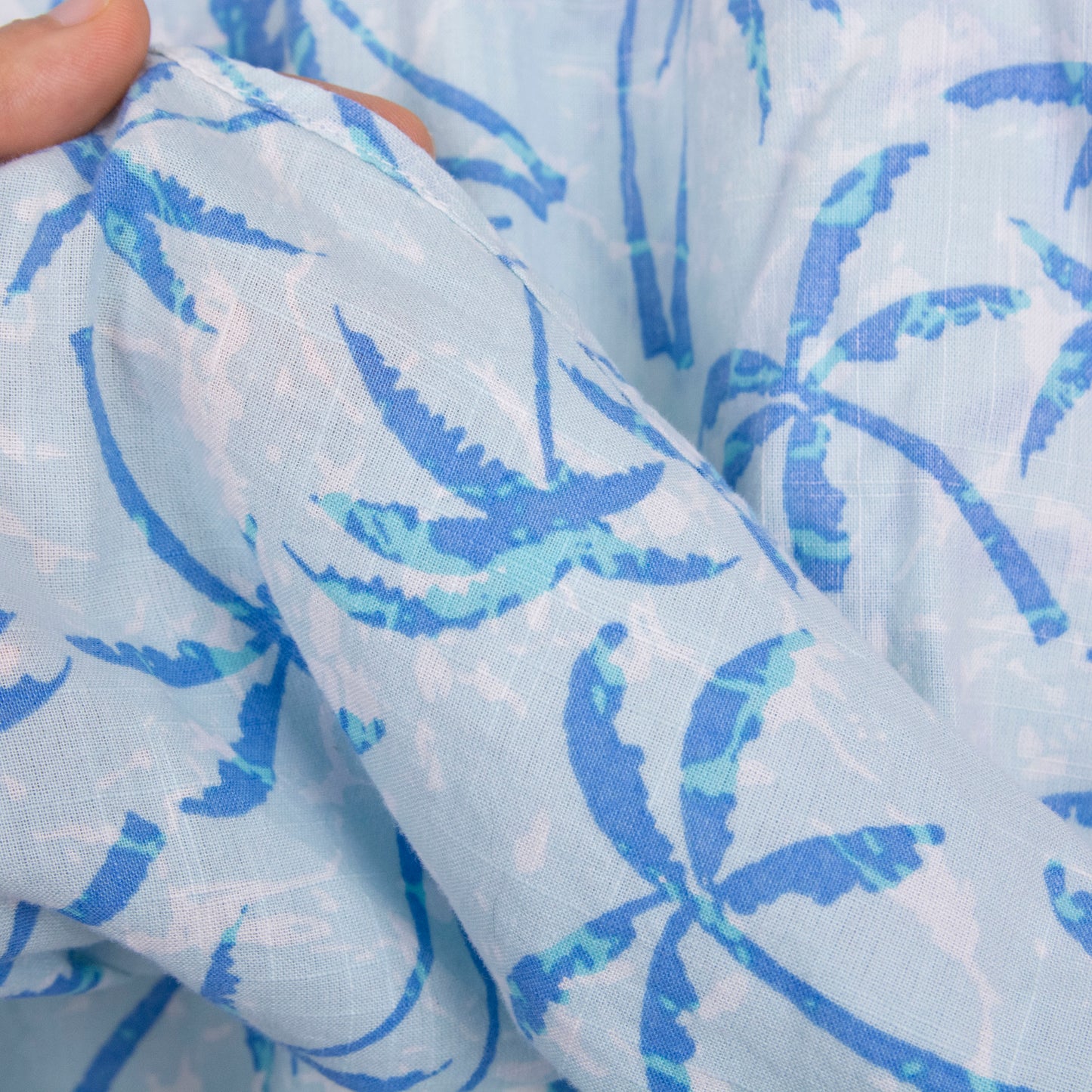 Camisa hawaiana azul (L) Izod