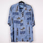 Camisa hawaiana azul (XL) Bermuda Bay