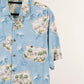 Camisa hawaiana azul (M) Moda Campia Moda