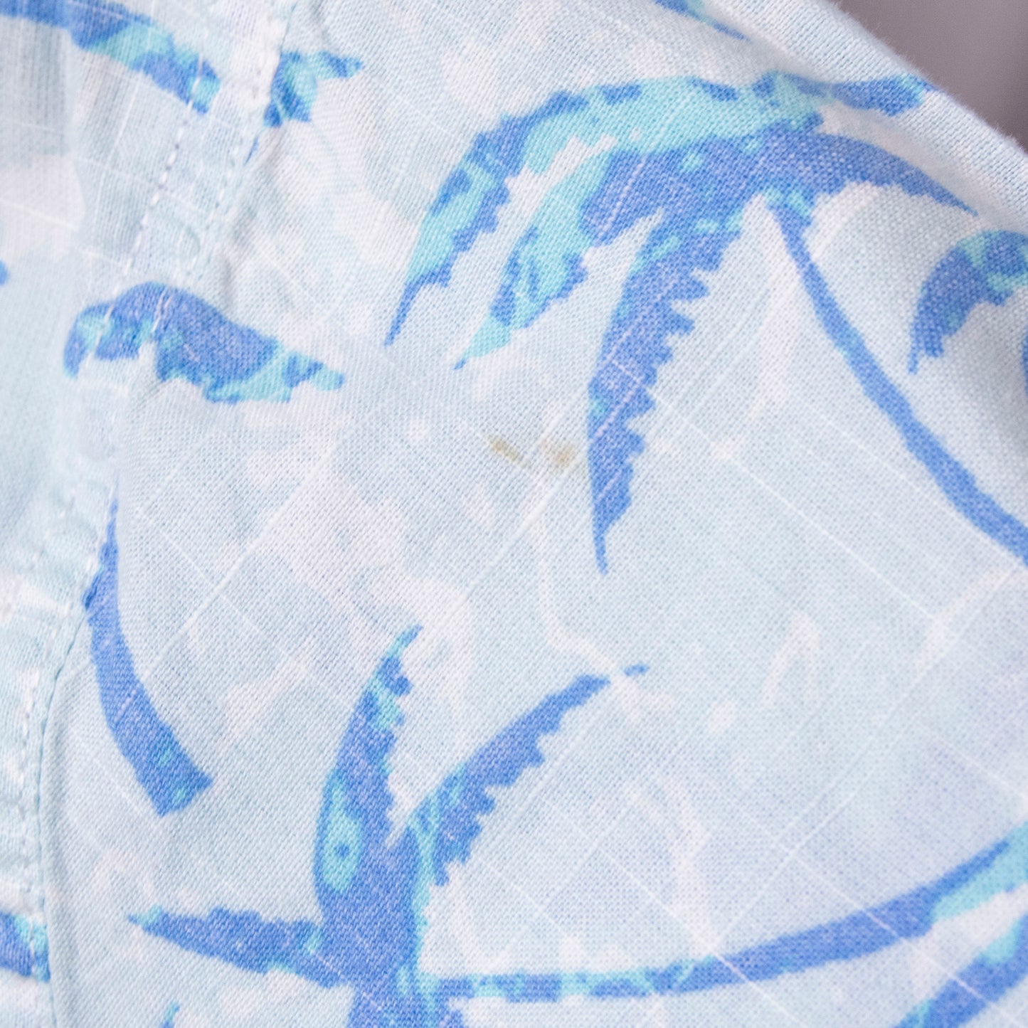 Camisa hawaiana azul (L) Izod