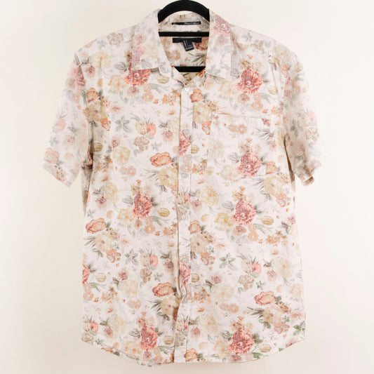Camisa estampada beige (L) 21 Men