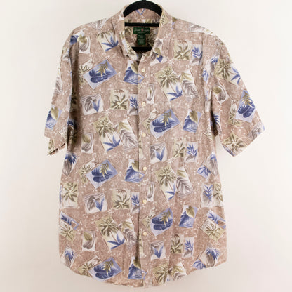 Camisa hawaiana marrón (XL) David Taylor
