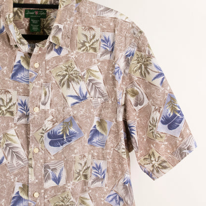 Camisa hawaiana marrón (XL) David Taylor