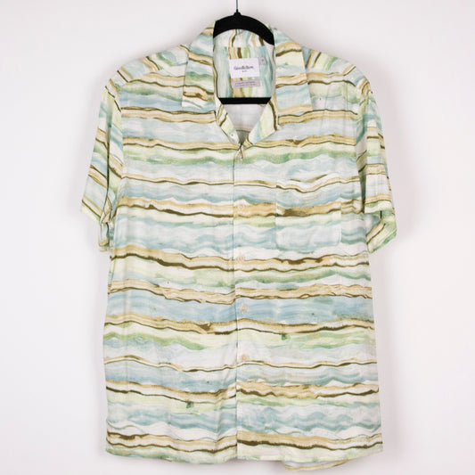 Camisa estampada verde (M) Goodfellow