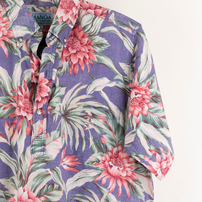 Camisa estampada azul (L) Manoa