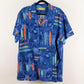 Camisa hawaiana azul (2XL) Kahala