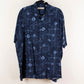 Camisa estampada azul marino (XL) Munsingwear