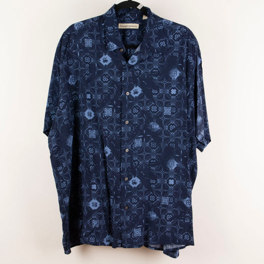 Camisa estampada azul marino (XL) Munsingwear