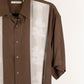 Camisa hawaiana marrón (M) Moda Campia Moda