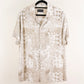 Camisa estampada beige (L) Original Use