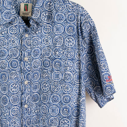 Camisa hawaiana azul (L) Tori Richard