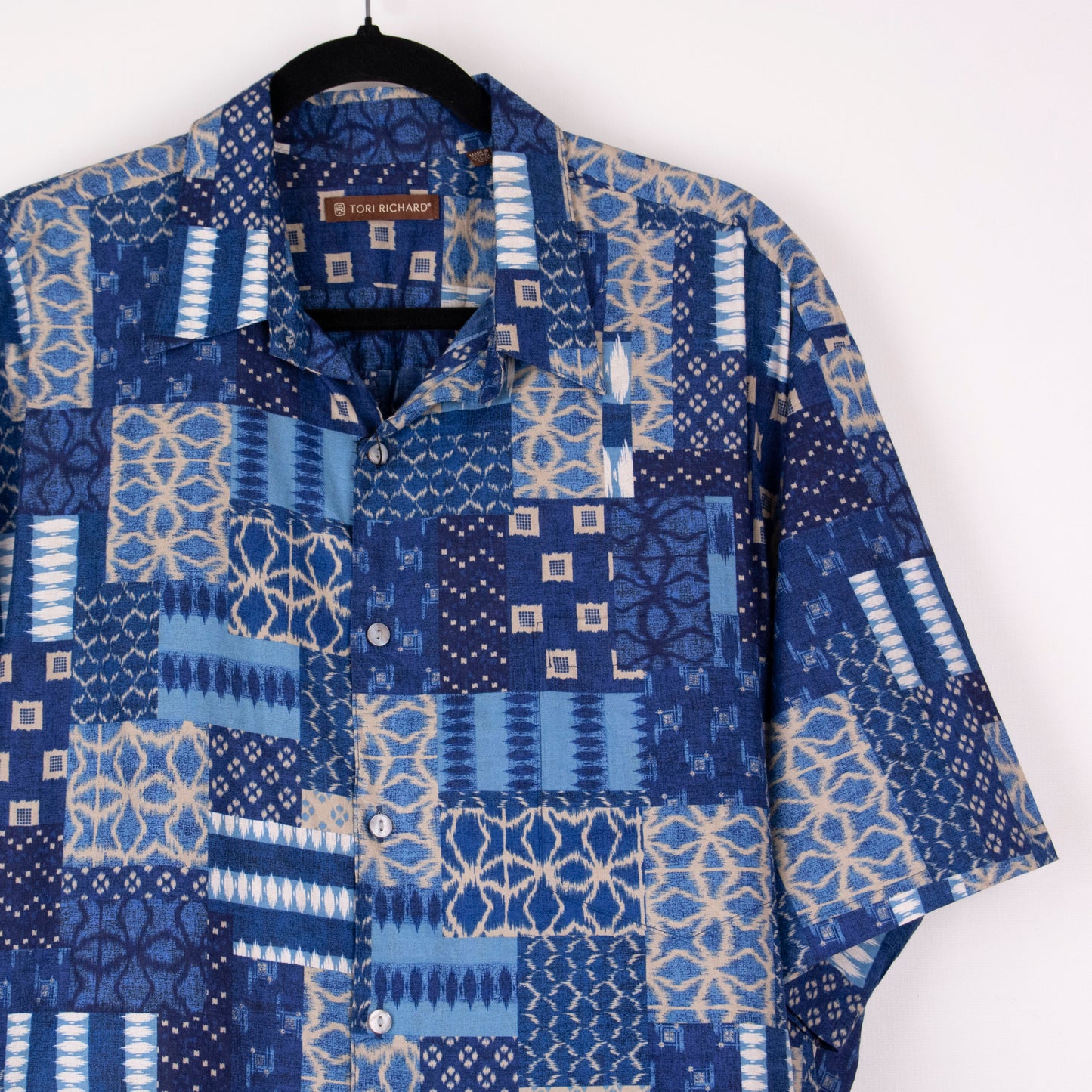 Camisa hawaiana azul (XL) Tori Richard