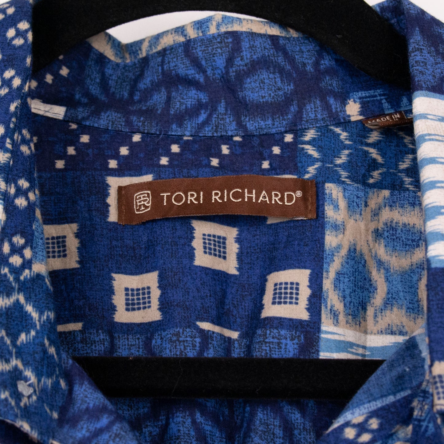 Camisa hawaiana azul (XL) Tori Richard