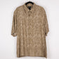 Camisa estampada café (XL) Claiborne