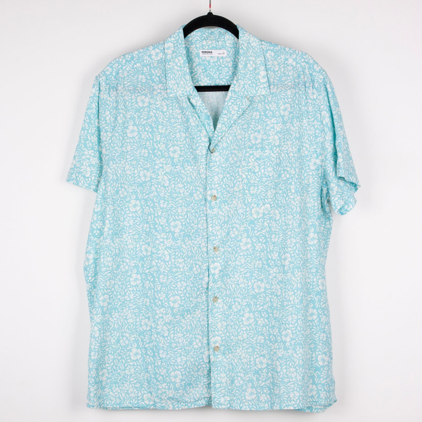 Camisa hawaiana azul (L) Sonoma