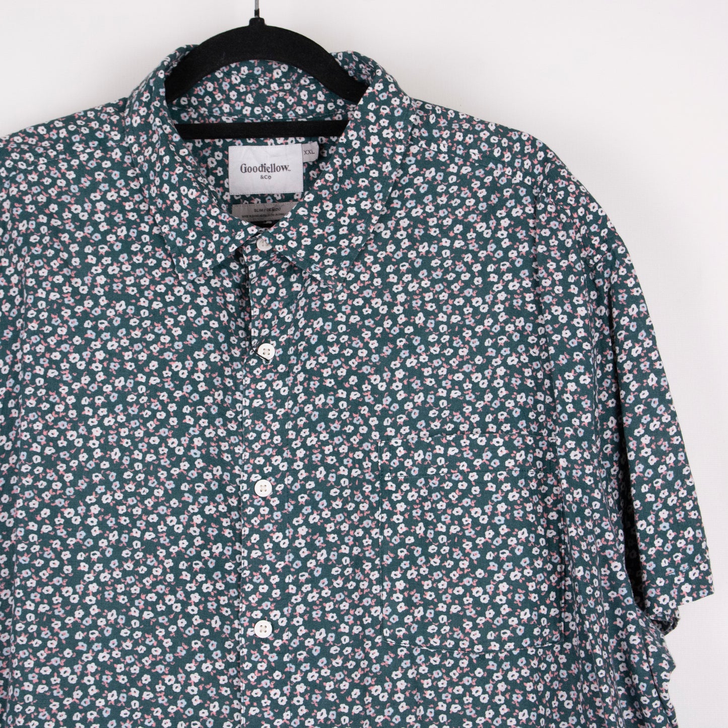 Camisa estampada verde (2XL) Goodfellow