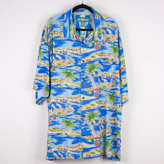 Camisa hawaiana azul (3XL) Big Dogs