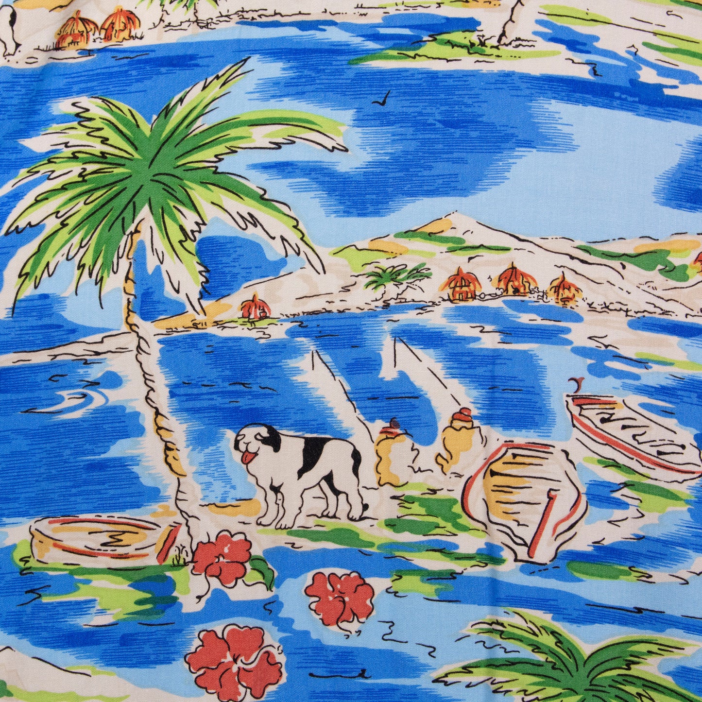 Camisa hawaiana azul (3XL) Big Dogs