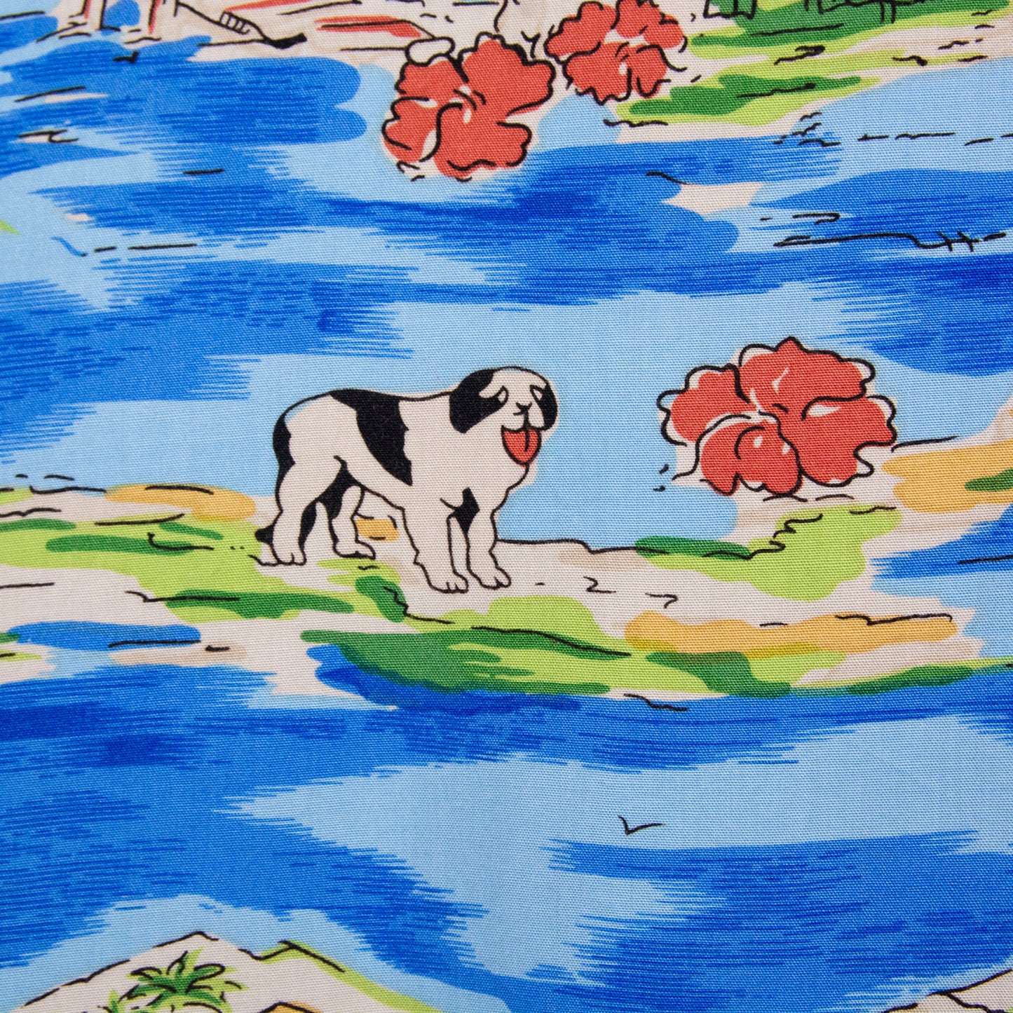 Camisa hawaiana azul (3XL) Big Dogs