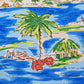 Camisa hawaiana azul (3XL) Big Dogs