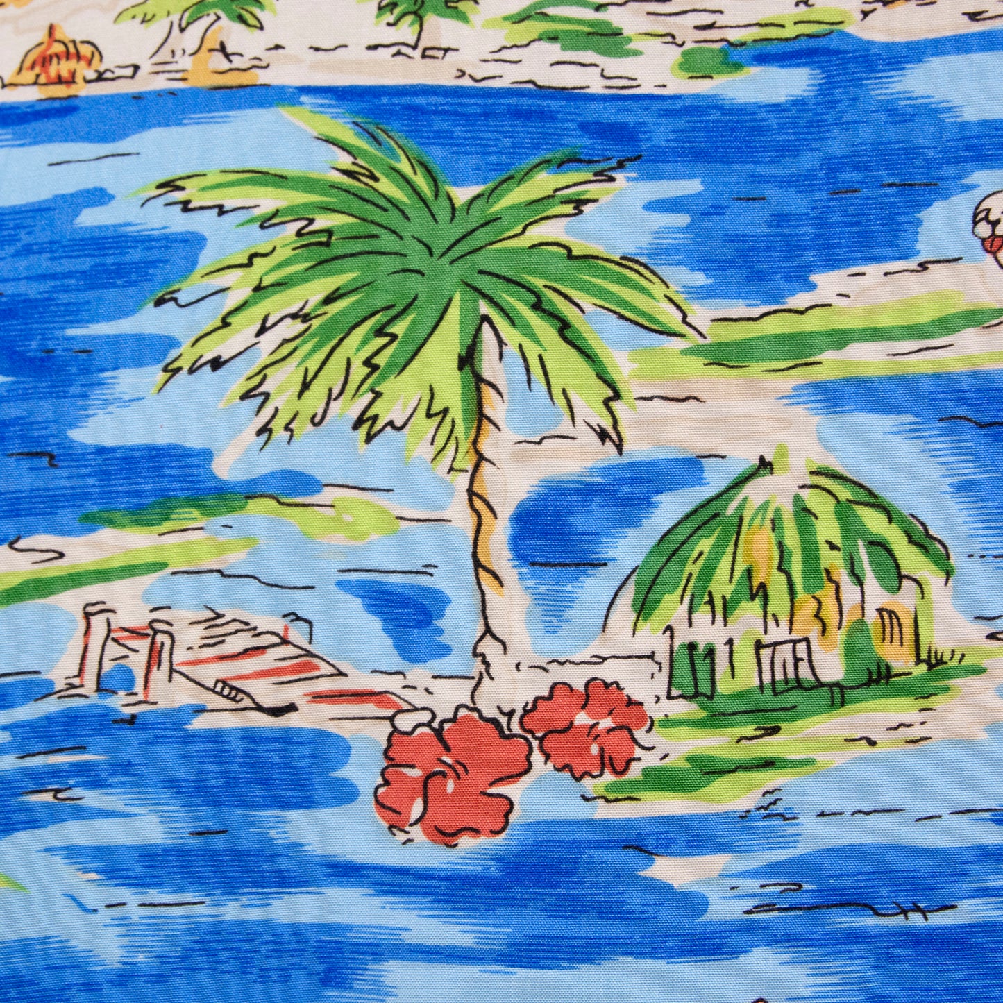 Camisa hawaiana azul (3XL) Big Dogs