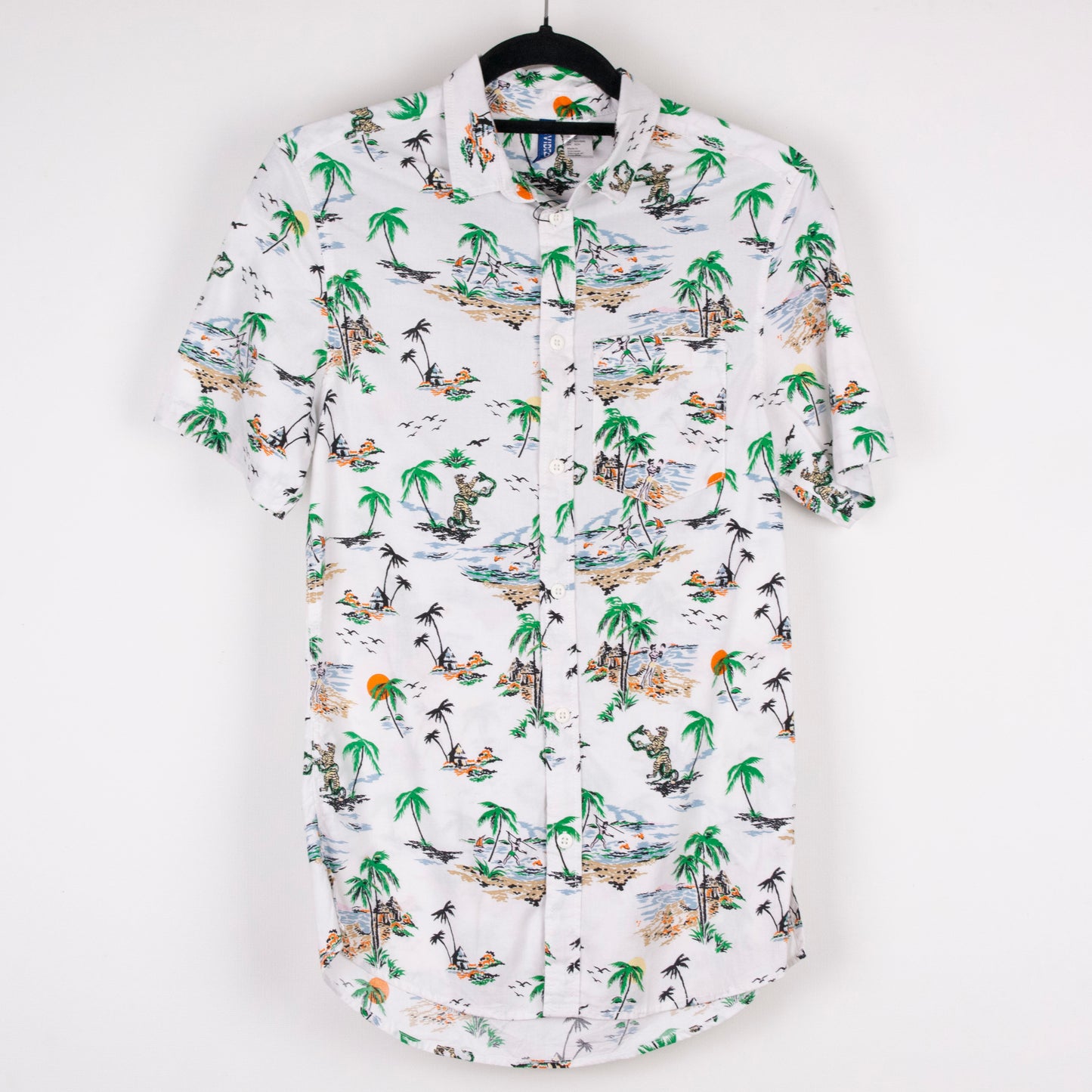 Camisa hawaiana blanco (XS) Divided