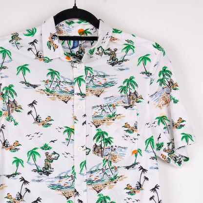 Camisa hawaiana blanco (XS) Divided