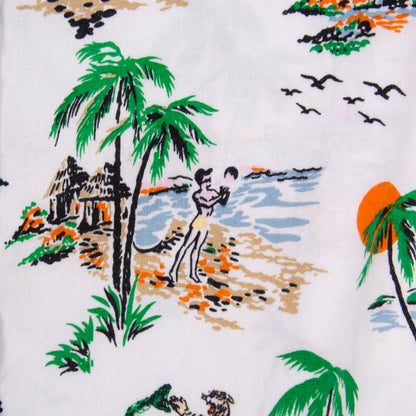Camisa hawaiana blanco (XS) Divided