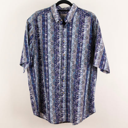 Camisa estampada azul (XL) Windridge