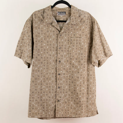 Camisa hawaiana beige (XL) Columbia