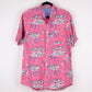 Camisa hawaiana rosa (L) Izod