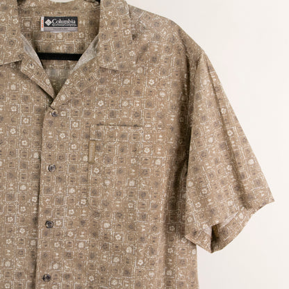 Camisa hawaiana beige (XL) Columbia