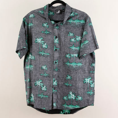 Camisa hawaiana gris (XL) Rklyn