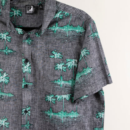 Camisa hawaiana gris (XL) Rklyn
