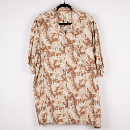 Camisa hawaiana beige (XL) Morro Bay