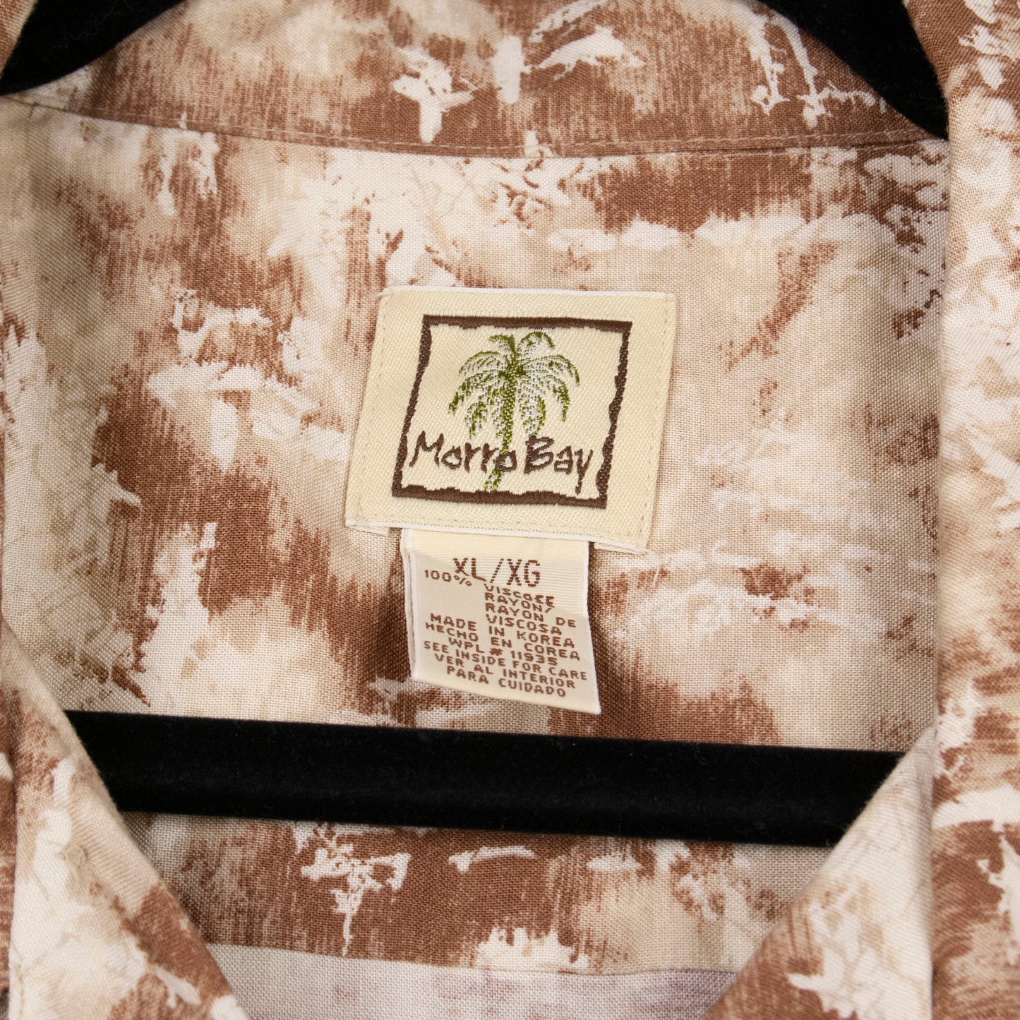 Camisa hawaiana beige (XL) Morro Bay