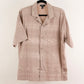 Camisa estampada beige (M) Forever 21